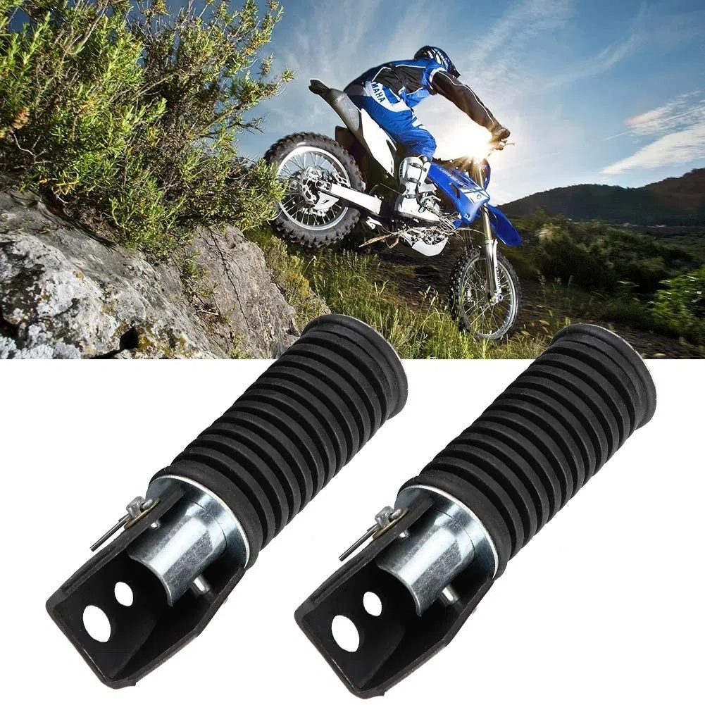 Pedane moto - 1 paio di passeggero posteriore moto, pedane pedane poggiapiedi, for GN125 / QJ25 / GS125 / GT125-5