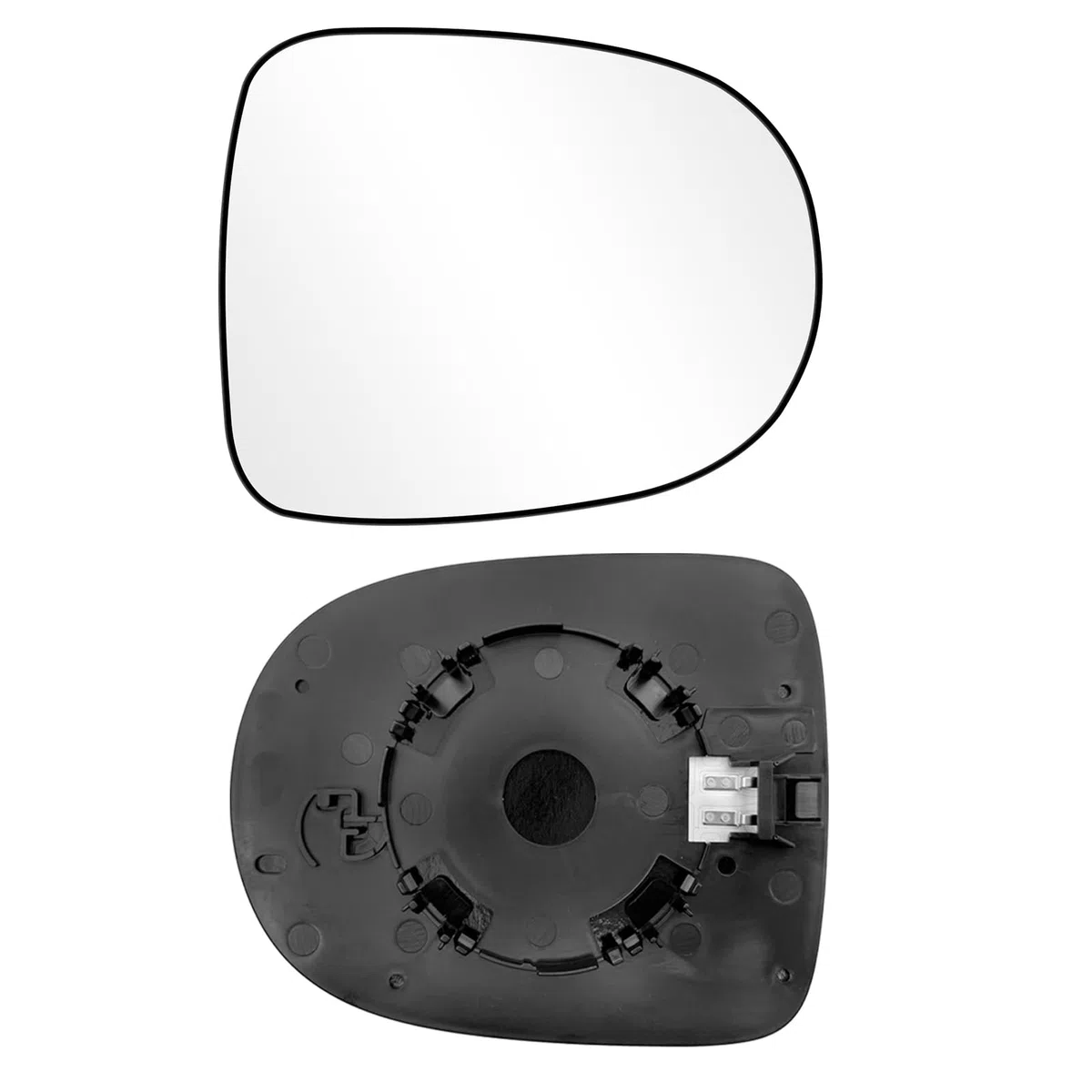 1PCS Compatibile con Renault Clio III Specchietto 2009-2012 Specchio Retrovisore Riscaldato Modus 2008-2012 Vetro Specchio Twingo 2 2010-2014（Sinistro/Destro Universale)
