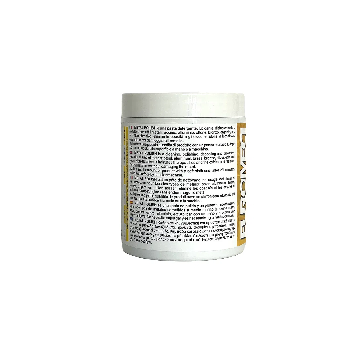 Metal Polish, Pasta lucidante per Metalli, 500 ml