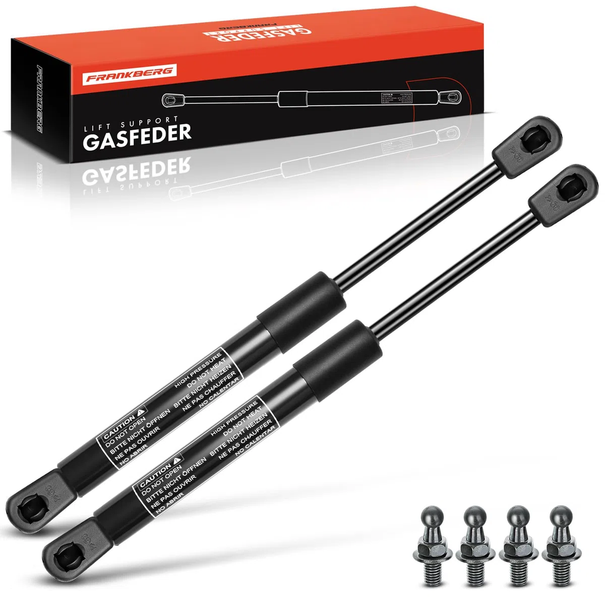 Frankberg 2x Molle a gas Cofano Motore Compatibile con Grand Cherokee II WJ WG Tutti i Motori SUV 1999-2005 Replace# 55136764AA