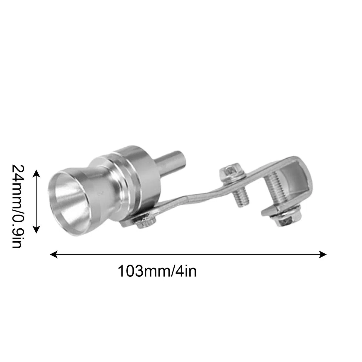 Fischio di scarico per auto – Simulatore di valvola di scarico turbo, generatore di suono per tubo di scappamento marmitta, fischio universale per tubo di scaric in alluminio | Accessorio per scarich