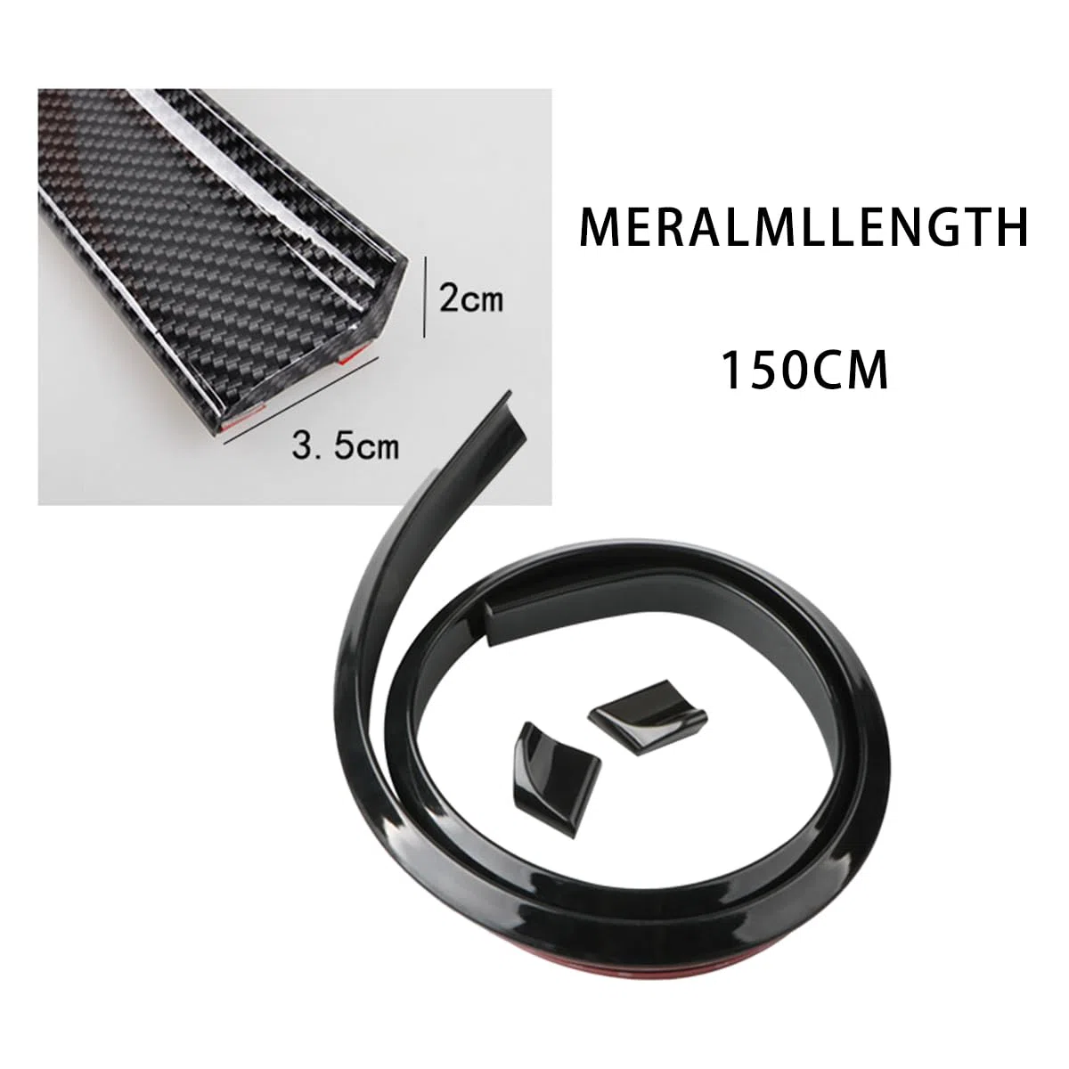 Spoiler Posteriore per Bagagliaio Auto, Spoiler Bagagliaio Universale, Copertura per Alettone Posteriore Dell'auto, Striscia Di Gomma Universale, Per Maggior Parte Vetture(Nero)