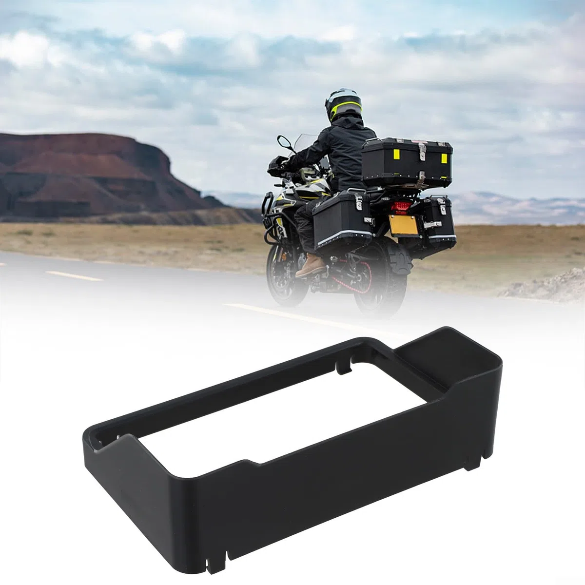 Visiera antiriflesso per strumenti da moto, protezione per schermo del cruscotto, per Zontes 368G 2024, copertura parasole in plastica PP nera