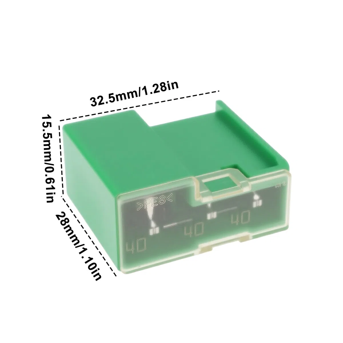 EMSea 2 Pezzi 40/40/40A Fusibile Per Auto 24370-C9900 24370C9900 Compatibile Con Nissan LEAF 2014-2022 NV200 2014-2020