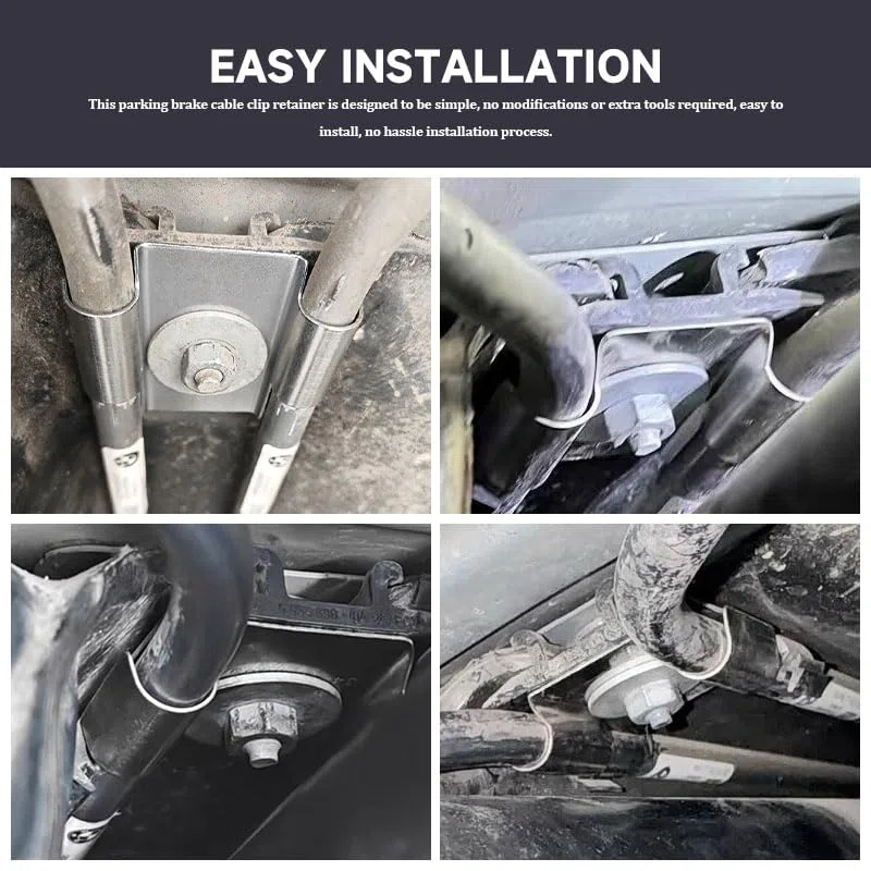 1 clip per cavo freno di stazionamento in acciaio inox migliorata, compatibile con BMW Serie 1 2 3, per riparazione e manutenzione del sistema frenante