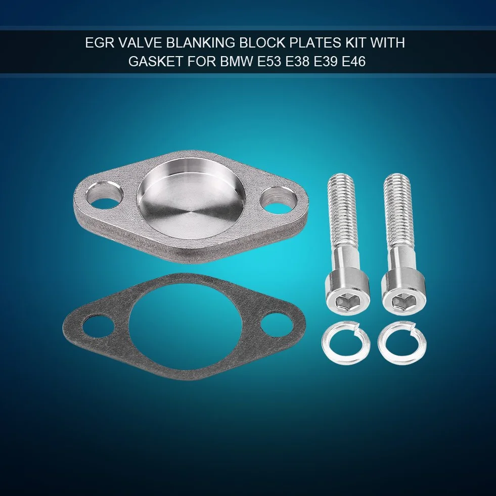 Chiusura Valvola Egr E39 525-Kit Piastre Di Chiusura Della Valvola Egr Di Ricambio Per Bmw E53 E38 E39 E46 X5 Piastra Egr Con Viti Per Guarnizioni