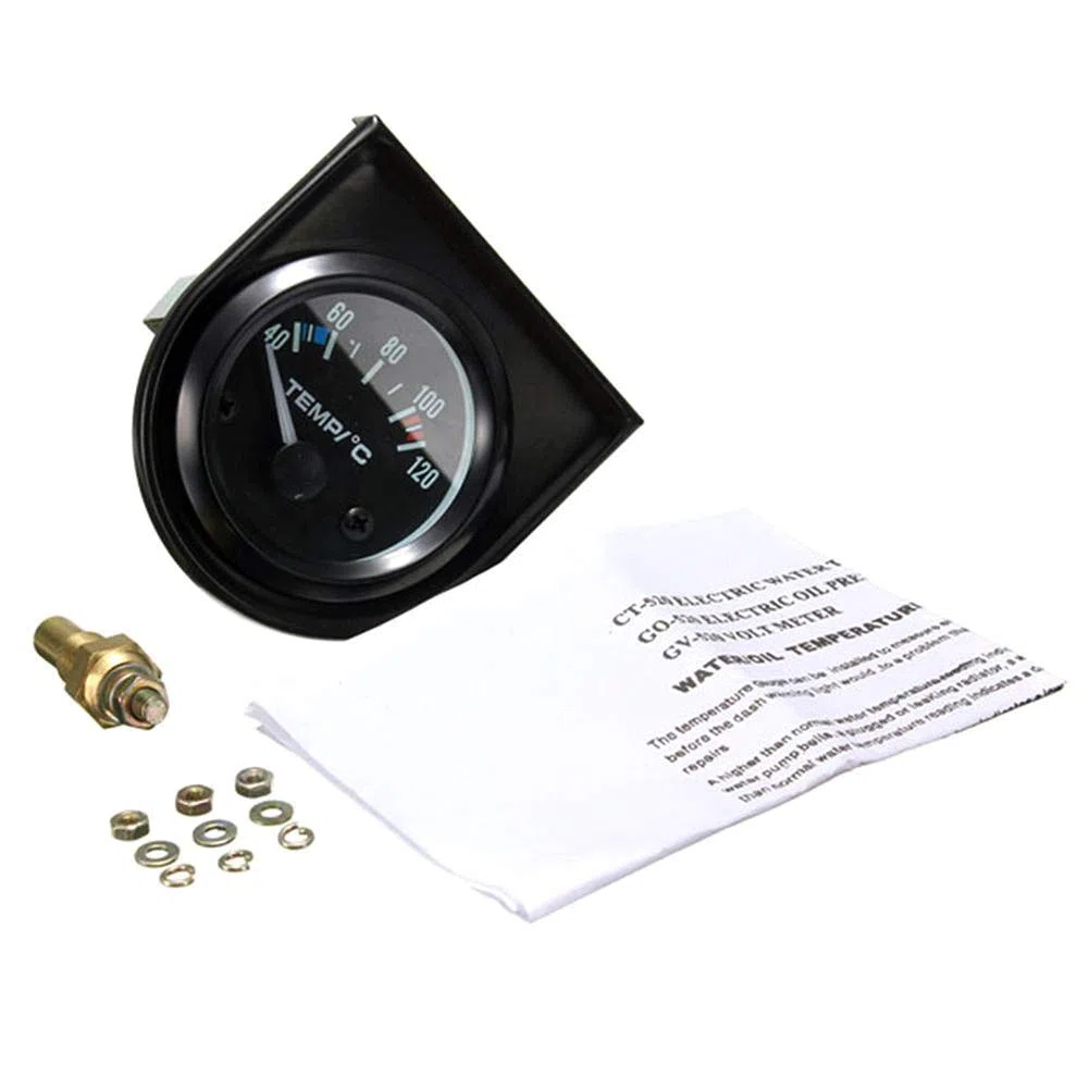Indicatore della temperatura dell'acqua digitale per auto, 52 mm, 40 – 120 ℃, a LED, universale