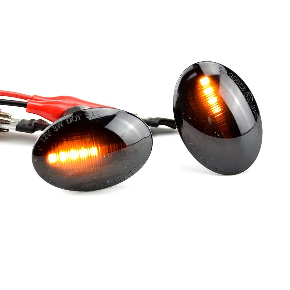 2pcs luci LED segnale di rotazione indicatori specchio laterale sinistro + destro con funzione dinamica compatibile con Fi-at 500/595/695, 500C/312, compatibile con A-barth