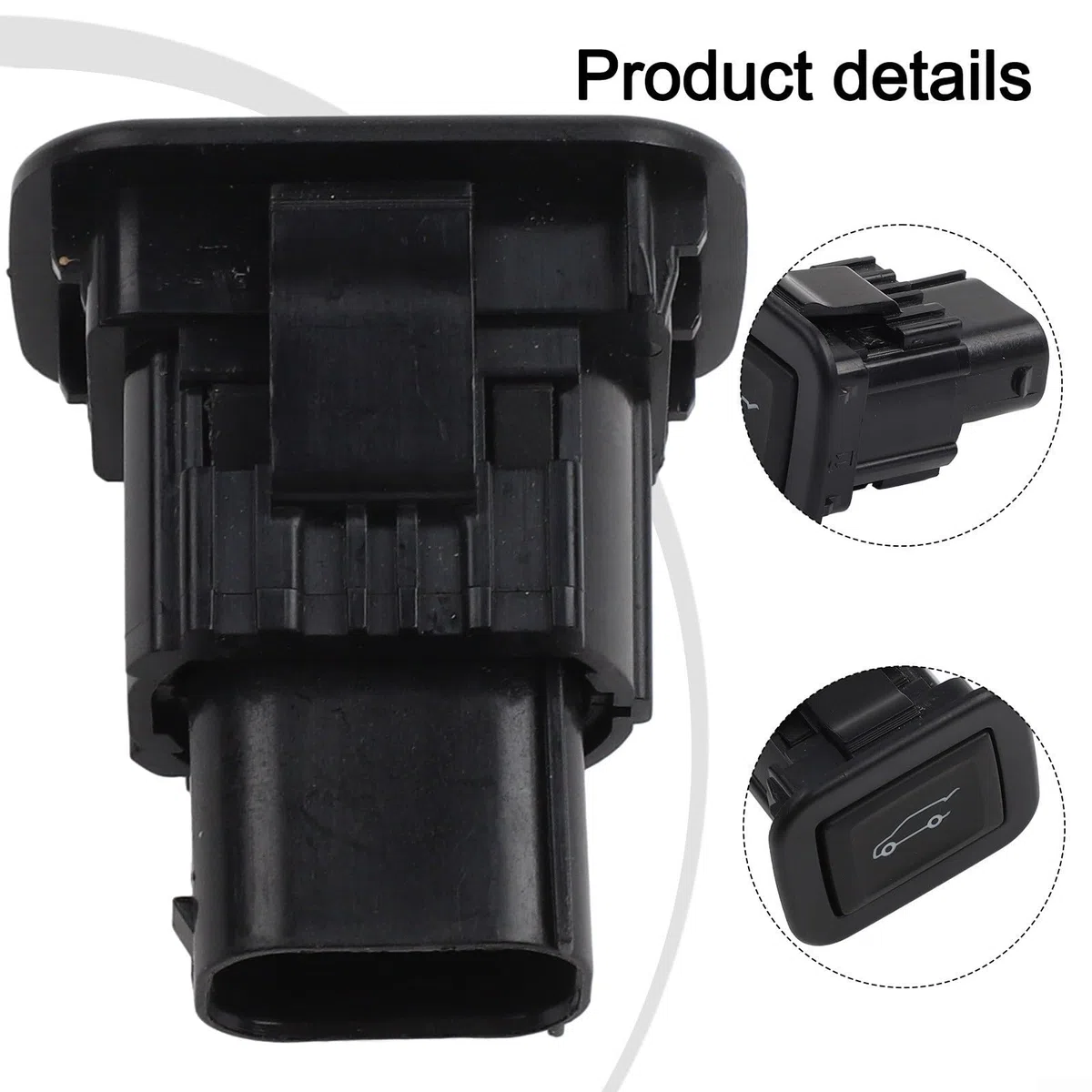 Interruttore di sblocco portellone posteriore 25909283 per Vauxhall per Astra K per Insignia A B, interruttore bagagliaio di ricambio in plastica e metallo, facile da installare, nero