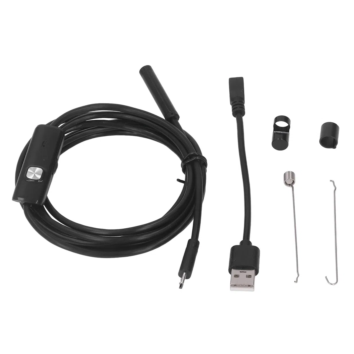 Telecamera per Ispezione con Luce 7mm Endoscopio USB IP67 3MP Angolo di Visione 70 Gradi Cavo Flessibile 2 Metri Compatibilità Universale per Smartphone e Laptop Final Selling Points