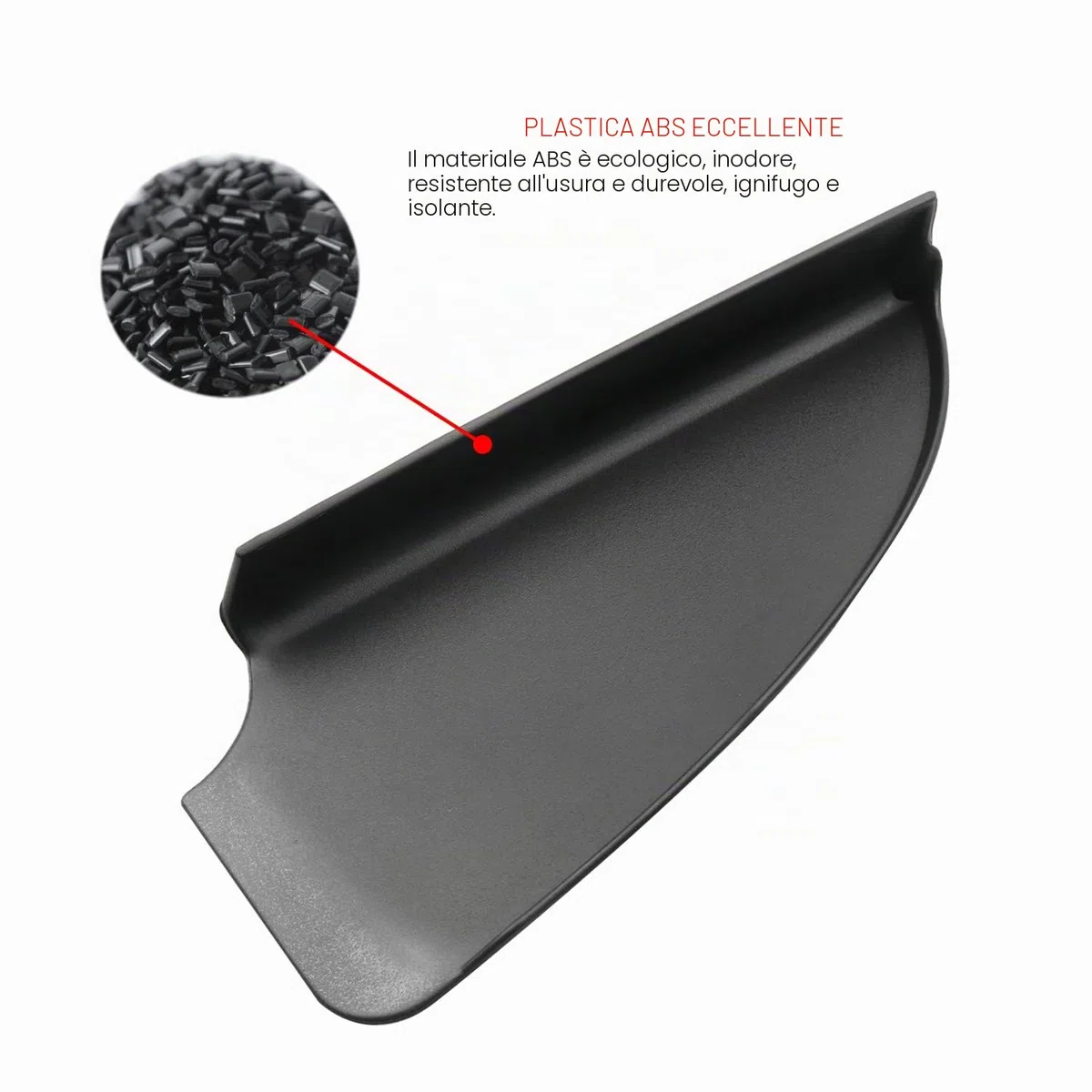 RUIYA 2 Pezzi Auto Porta Maniglia Immagazzinaggio Scatola per M*ercedes Smart Fortwo C453 2014-2019, Car Handle Organizer Maniglia Porta Braccioli Scatola di Immagazzinaggio Smart Fortwo accessori