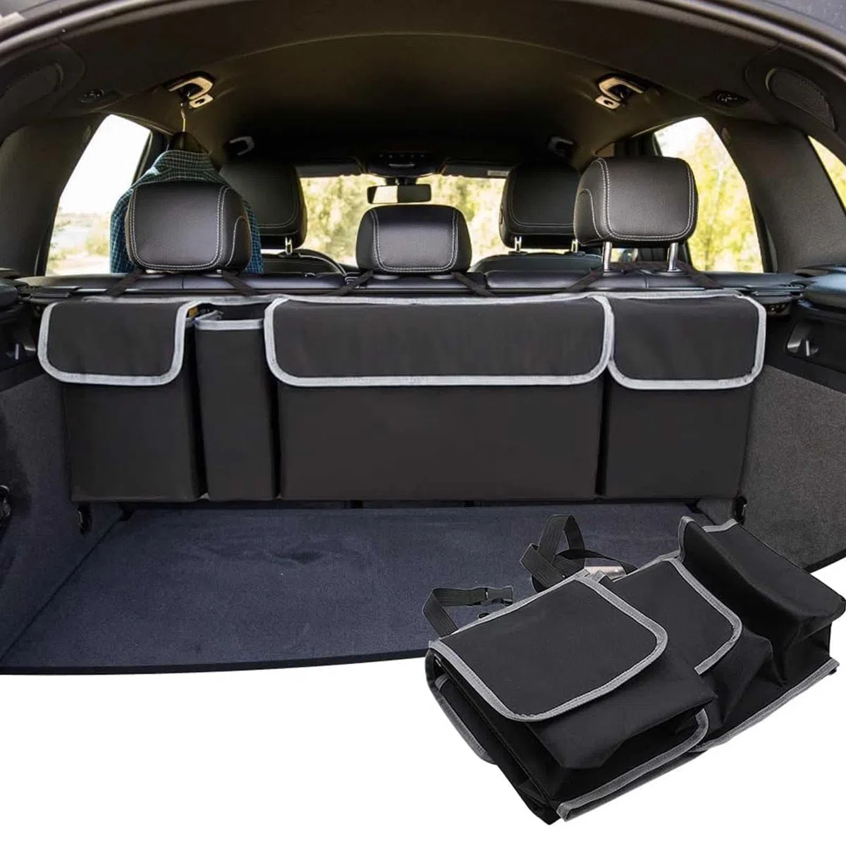 Organizzatore Bagagliaio per Chery Dr 4.0 Dr 5.0 Dr 6.0 2020 2021 2022 2023 2024 Auto, Borsa Portaoggetti Sospesa Grande capacità con Tasche Accessori Interni