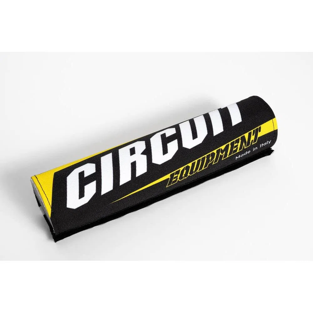 Circuit Equipment – Paracolpi Manubrio MXIII in Foam con Cover in Tessuto Poliestere Stampato – Giallo – vestibilità Universale – 273 mm