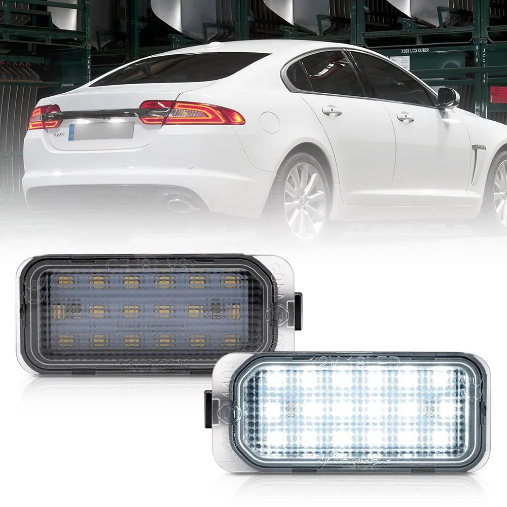 Luce LED targa per Ford Focus Fiesta Mondeo S-Max C-Max Grand C-Max Kuga Galaxy Jaguar XF XJ Bianco Canbus LED