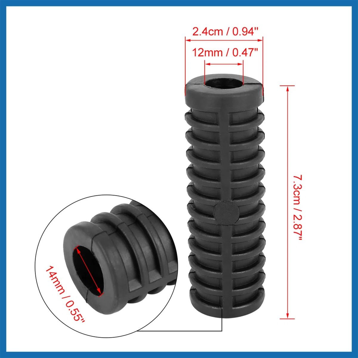 A ABSOPRO 5Pz Motocicletta Marcia Cambio Kick Start Leva Gomma Universale Sostituzione dell'articolo