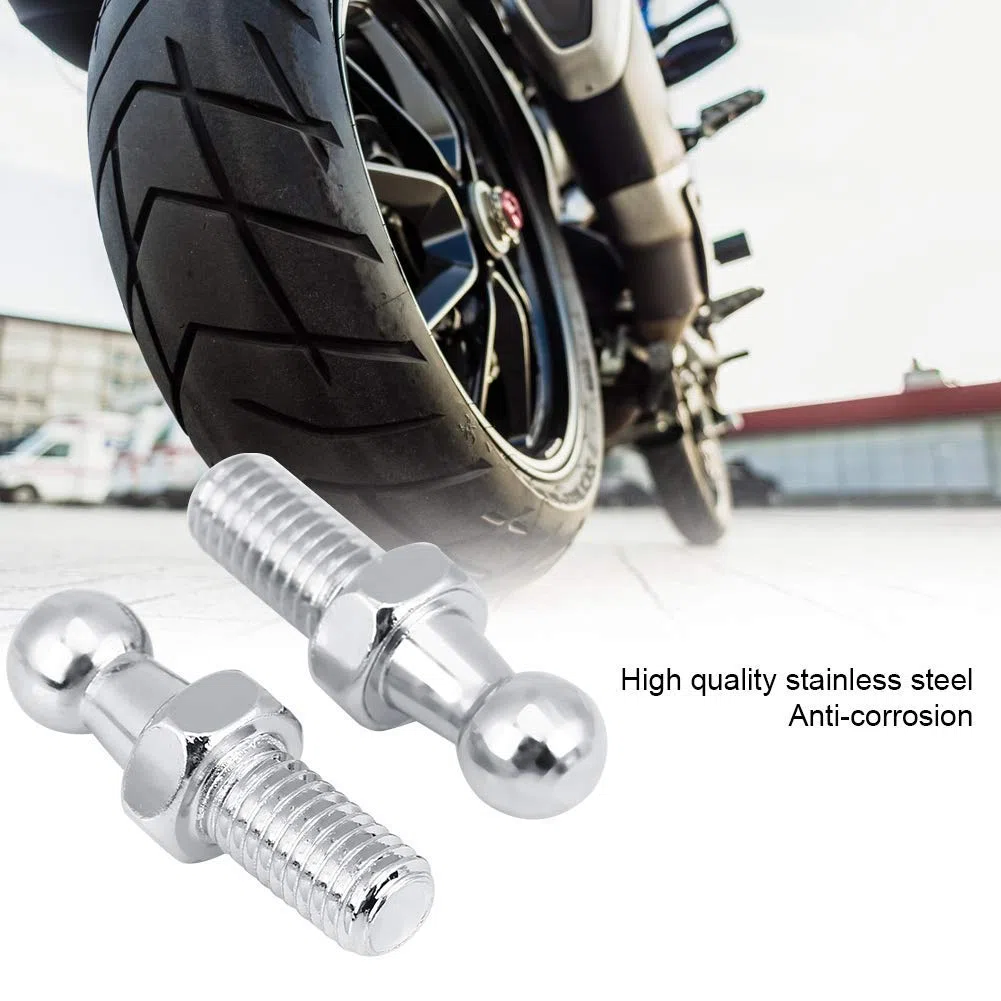 Aramox Bulloni Prigionieri M8 in Acciaio Inox per Gas Struts Testa a Sfera, 2 Pezzi, 2 Piece M8 Stainless Steel Ball Stud Bolts for Gas Struts