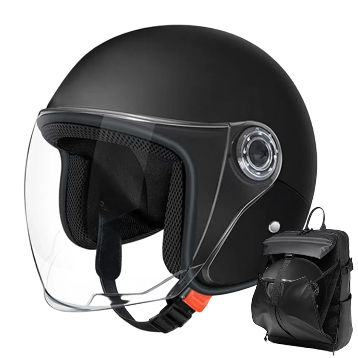 Casco Motociclista Grande,Casco Aperto per Adulti | Equipaggio Protettivo con Visiera per Avventura Pendolarismo Scooter Sportivo