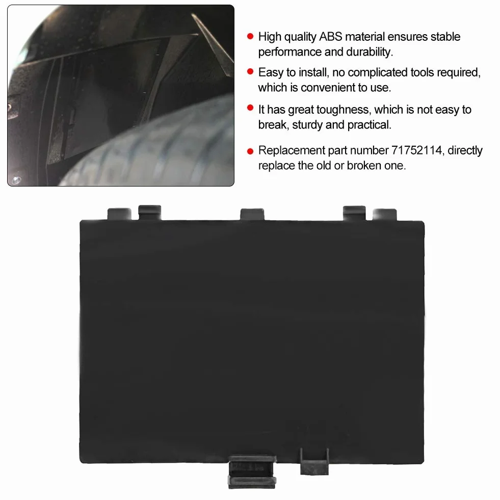 Copertura del rivestimento del passaruota, pannello del rivestimento del passaruota, stabile per Fiat 500 archi anteriori sinistro e destro per mantenere la sostituzione 71752114(Sell ​​one)