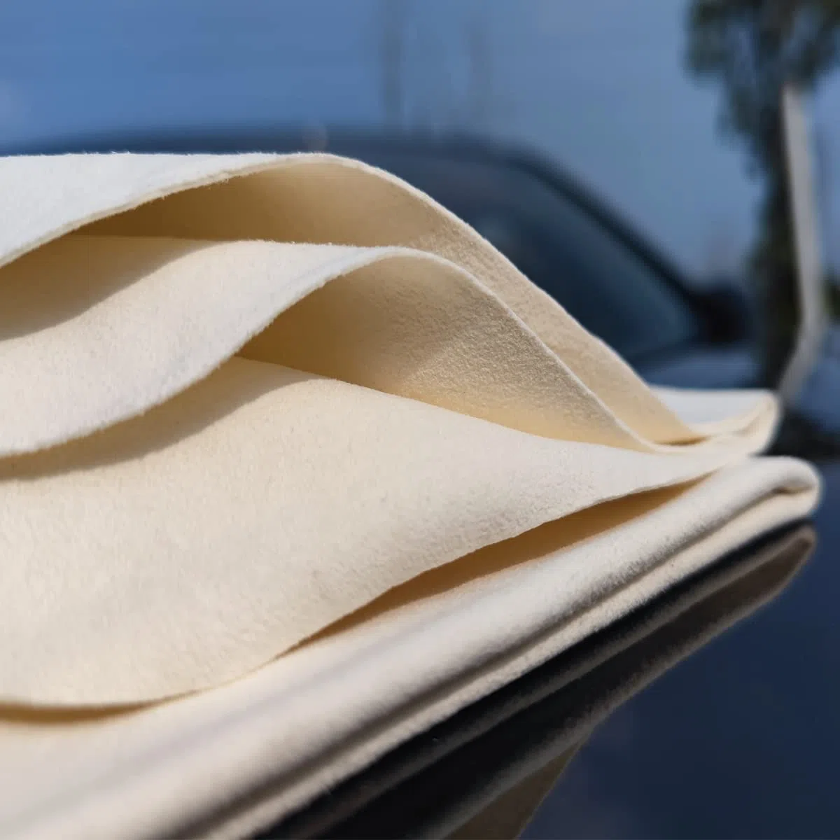 Panno in pelle di camoscio per auto, 60 x 40 cm, extra spesso, per asciugare e pulire i vetri, asciugamano in pelle morbida naturale, super assorbente e riutilizzabile, per dettagli interni ed esterni