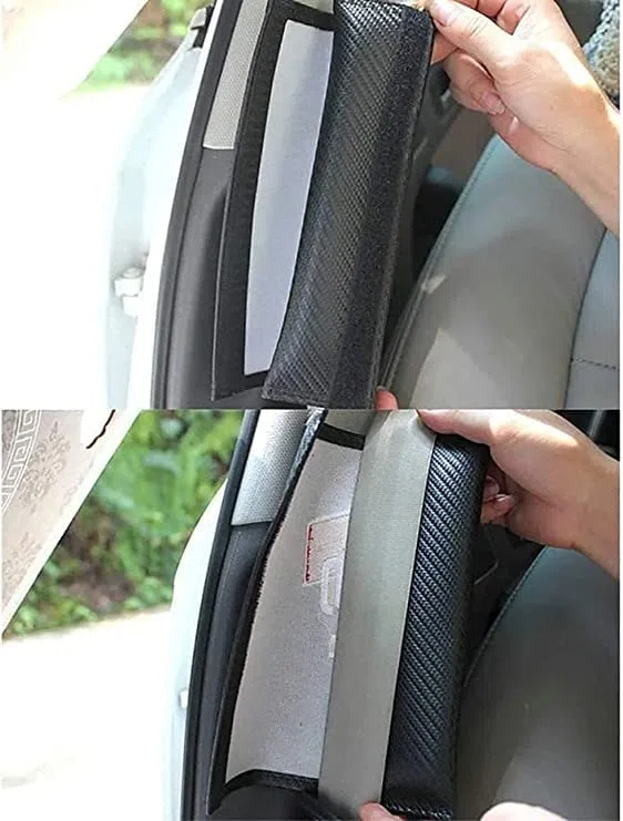 2 Pezzi Imbottiture Cinture di Sicurezza per Tesla Model 3 Model X Y S, Spallina Confortevole Copertura Rimovibile Protettivo