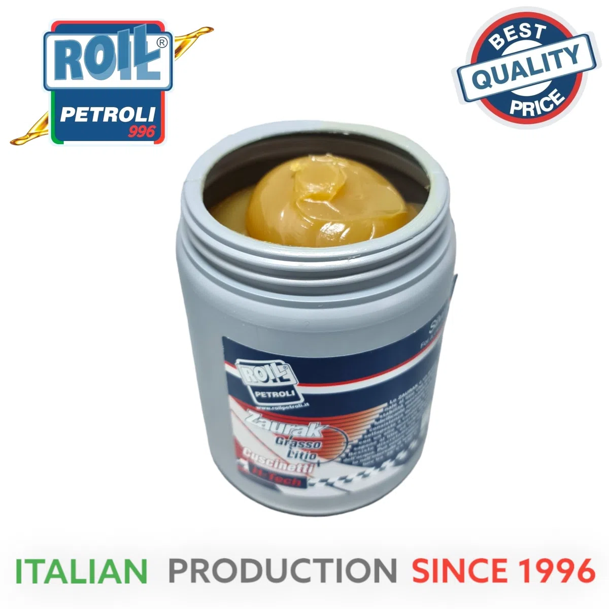 1X0.850 gr. di ►Roil GRASSO UNIVERSALE al LITIO◄ Grasso Multiuso per USI Generali e Specifici - Milleusi per Bici, Auto, Moto, Nautica, Agricoltura e Industria