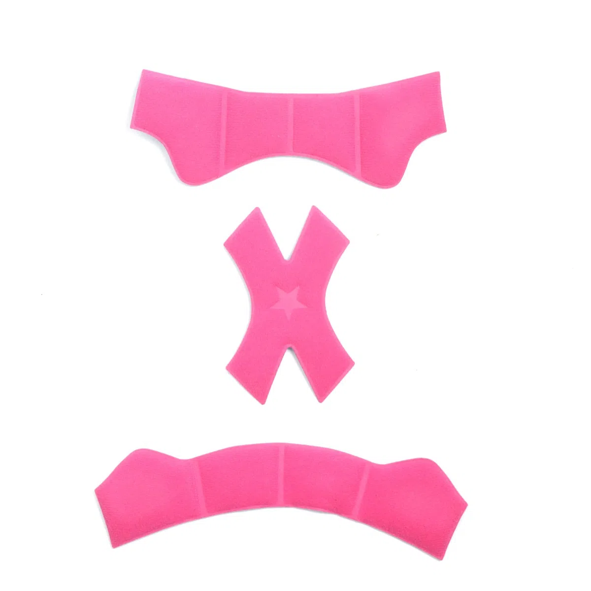Kit cuscinetti in schiuma per casco con imbottitura interna in spugna sigillata blu-rosa fodera protettiva fodera protettiva set per moto, sport all'aria aperta, bici da equitazione