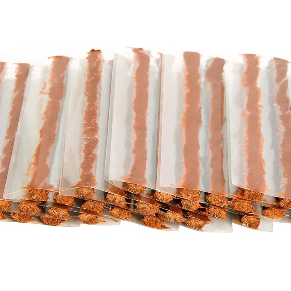 50 Pezzi Striscia di Riparazione di Pneumatici tubeless Foratura Stringhe Kit Spina Gomma da Cancellare Strumento Recupero rapido Ruota Colla Auto Motociclo Settore automobilistico Viaggio