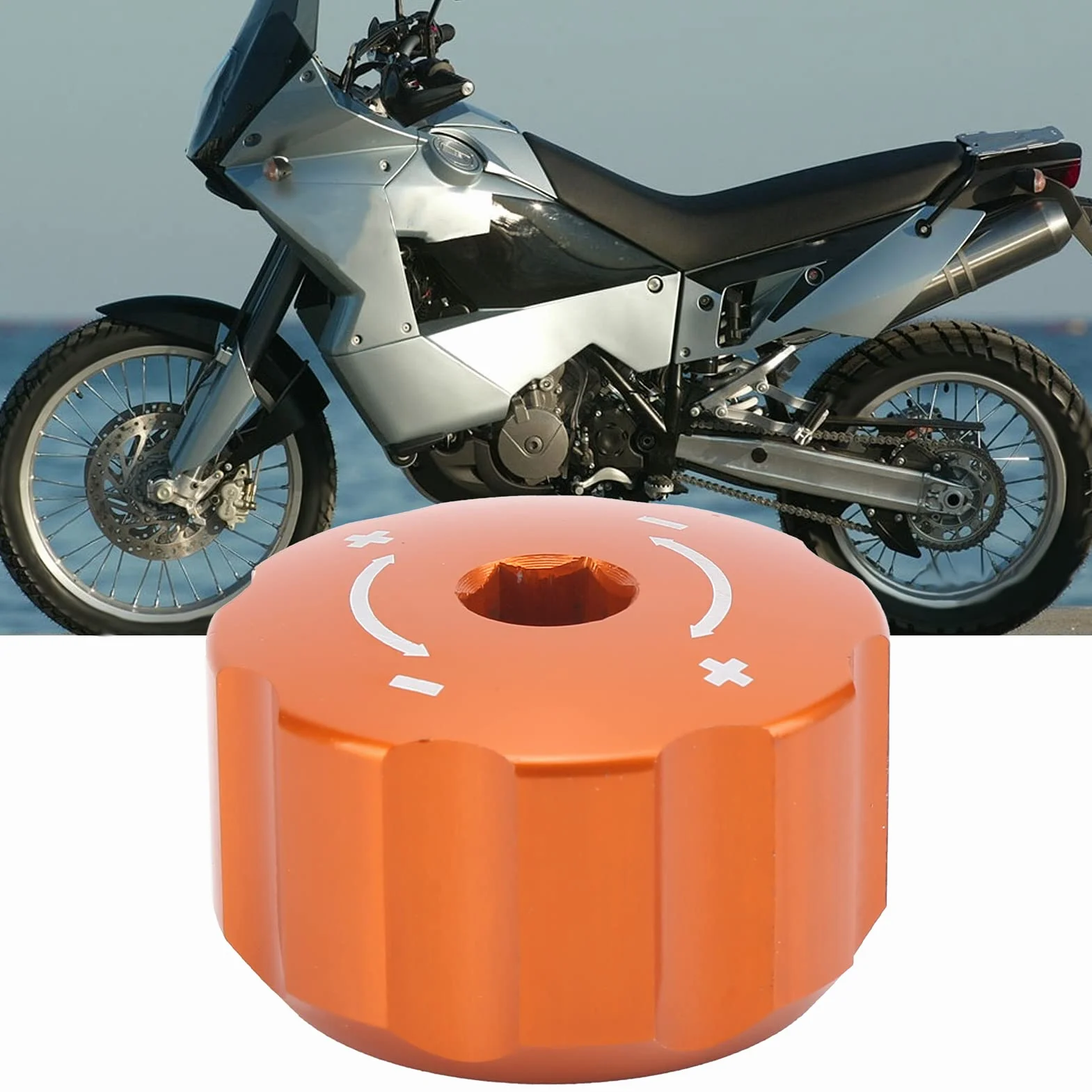 Pomello Rotazione Bullone Regolazione Ammortizzatore Posteriore Compatibile con 950/990 Adventure(arancia)