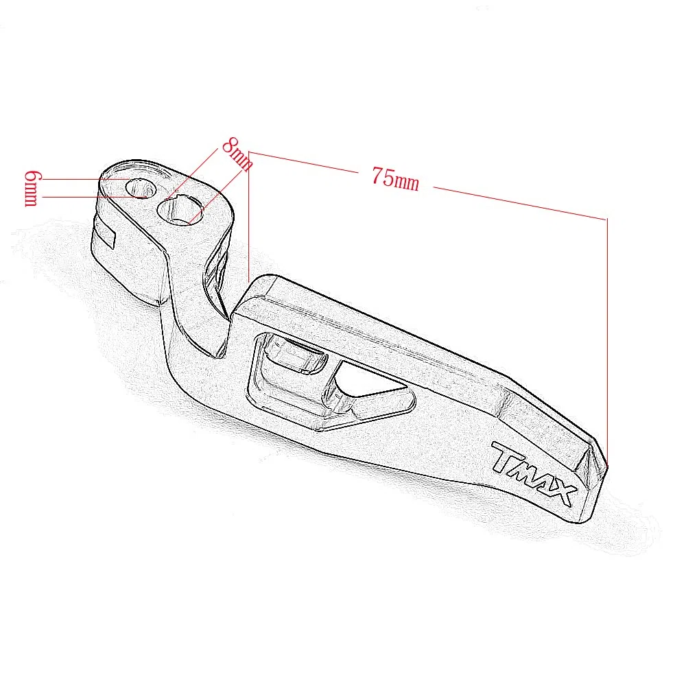 Leva del freno a mano e del freno di stazionamento in lega di alluminio per moto per YAMAHA TMAX 500 TMAX 530 XP500 XP530 TMAX 560 XMAX400 accessori (oro)