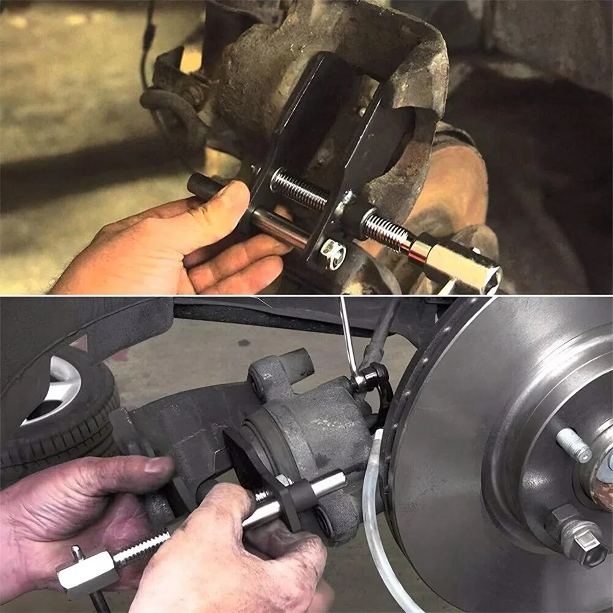 JNNJ Regolatore Universale Del Pistone Del Freno, Separatore De Pistone De Disco Del Freno, Strumento Di Ripristino per Pistone Pinza Dei Freni, Divaricatore per Pastiglie Dei Freni per Auto