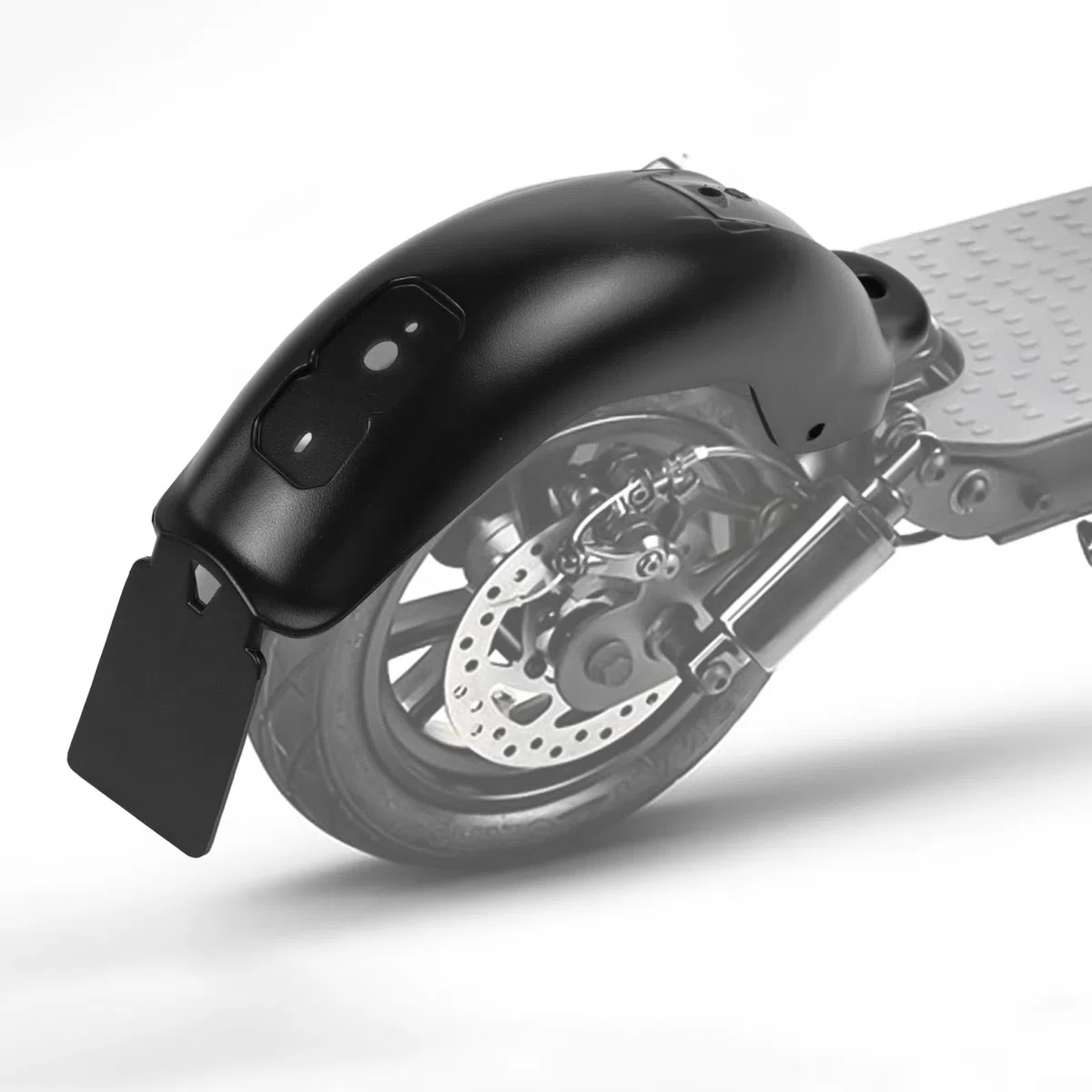Eawfgtuw Parafango posteriore per scooter elettrico, impermeabile, paraspruzzi, parti di ricambio, materiale ABS, nero, compatibile con Pro II