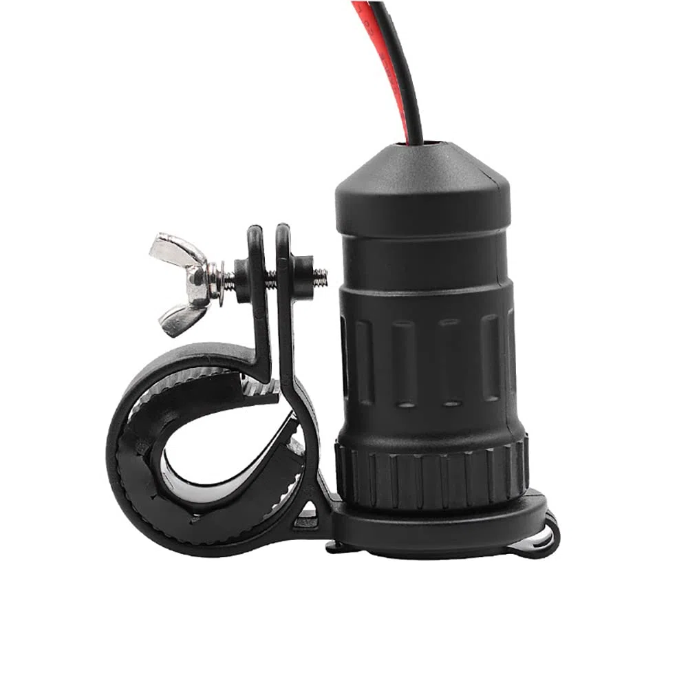 Accendisigari per moto, 12-24V 240W Presa di alimentazione con manubrio, UniV/e*rsal Impermeabile Accendisigari ad alta potenza
