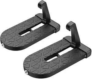 2 Pezzi Pedale Pieghevole per Porta Auto, Pedane per Portiera Auto Antiscivolo, Facile da Trasportare e Installare Accessori per Auto