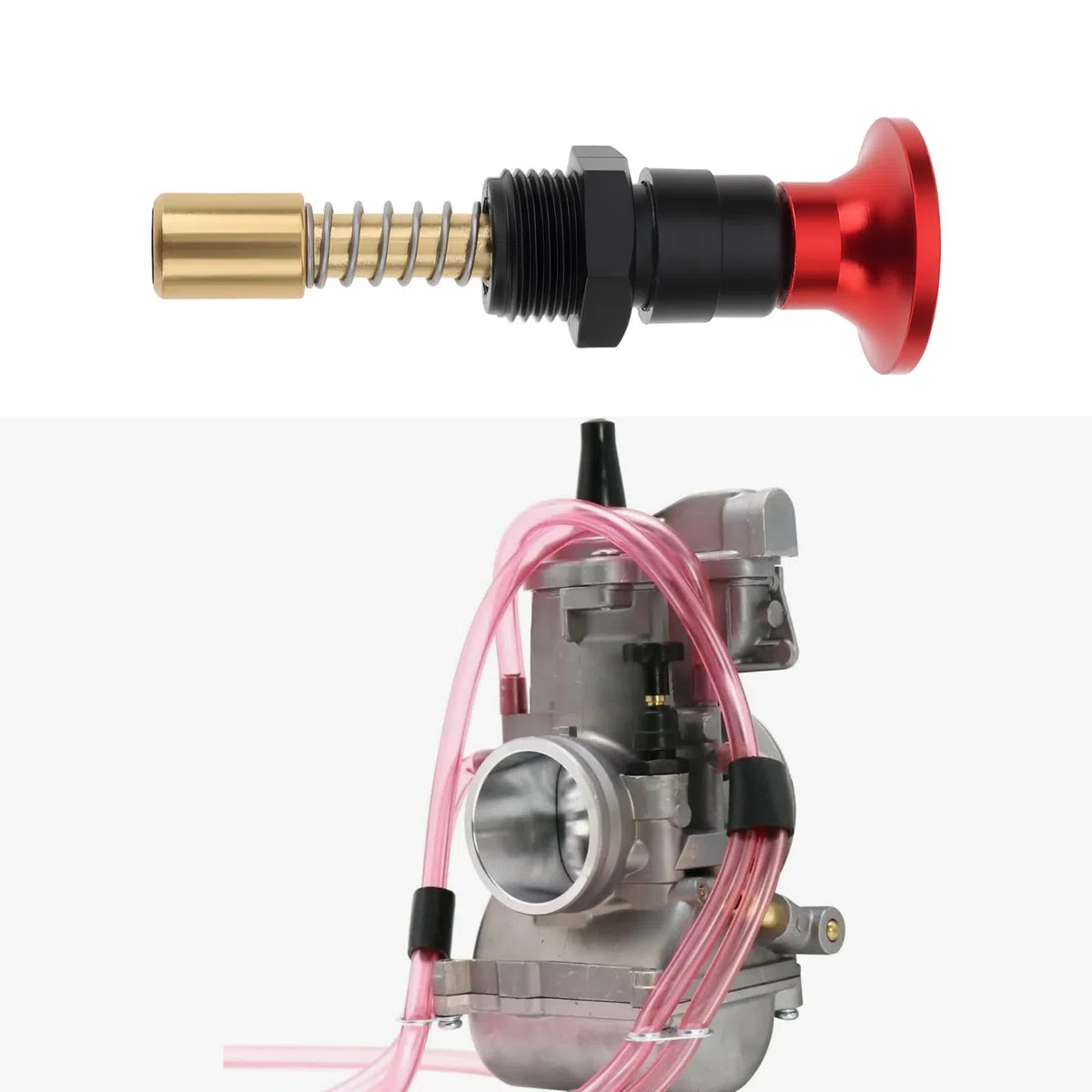 ECSiNG 1 interruttore a leva per carburatore per moto, in alluminio CNC, compatibile con KEIHIN PWK 28 30 32 34 36 38