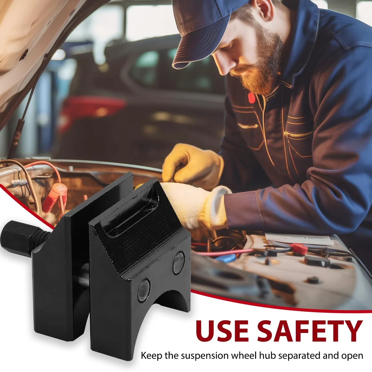 Divaricatore per Puntone di Sospensione con Mozzo Diviso, Strumento Universale per la Rimozione e Installazione di Montanti, Attrezzo per Divaricatore Puntone Sospensione, Facile da Usare