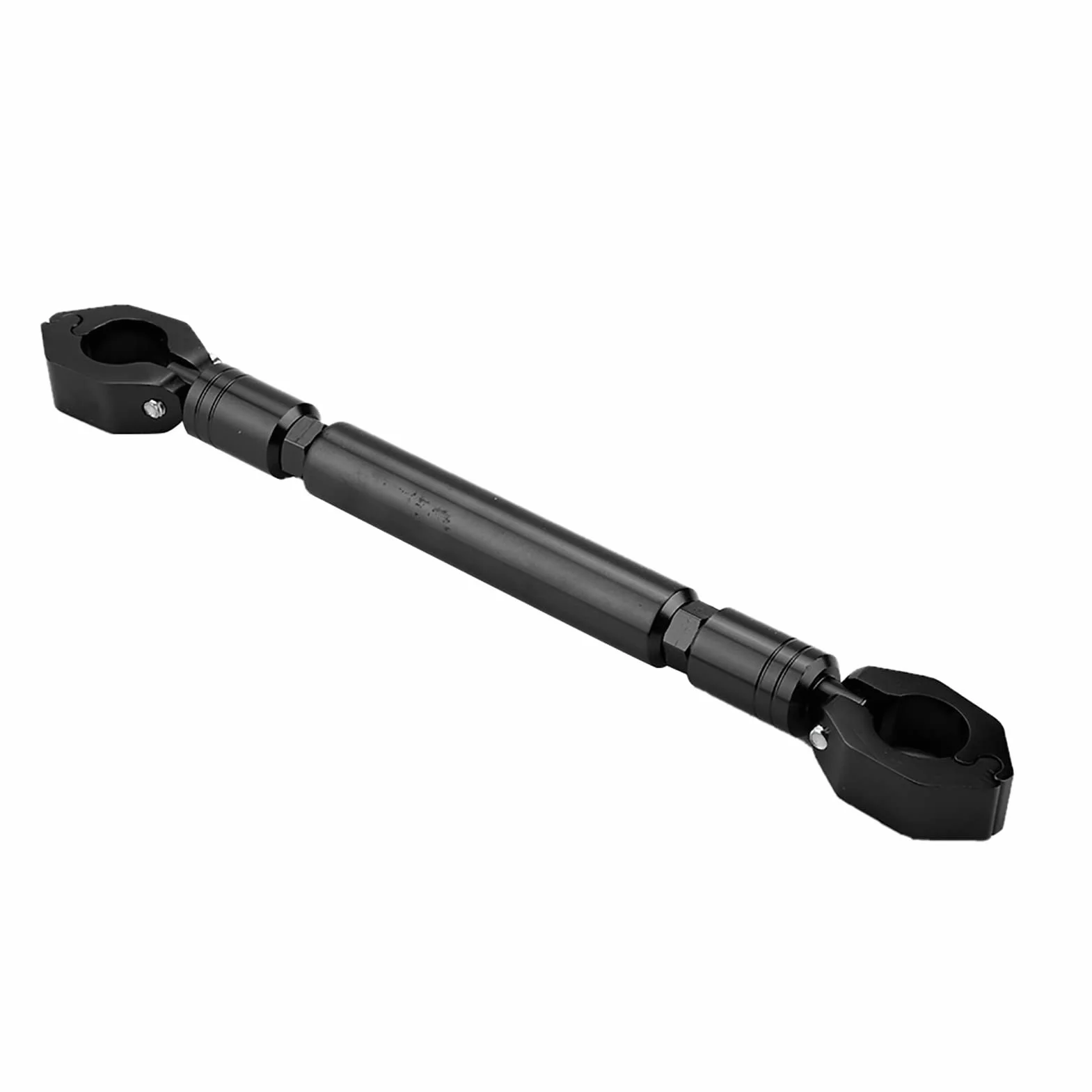 Barra Trasversale per Manubrio Bilanciato per Moto, Lega di Alluminio Resistente, Design Alla Moda, Diametro Universale 22 Mm, Compatibile con Supporto per Telefono (BLACK #02)