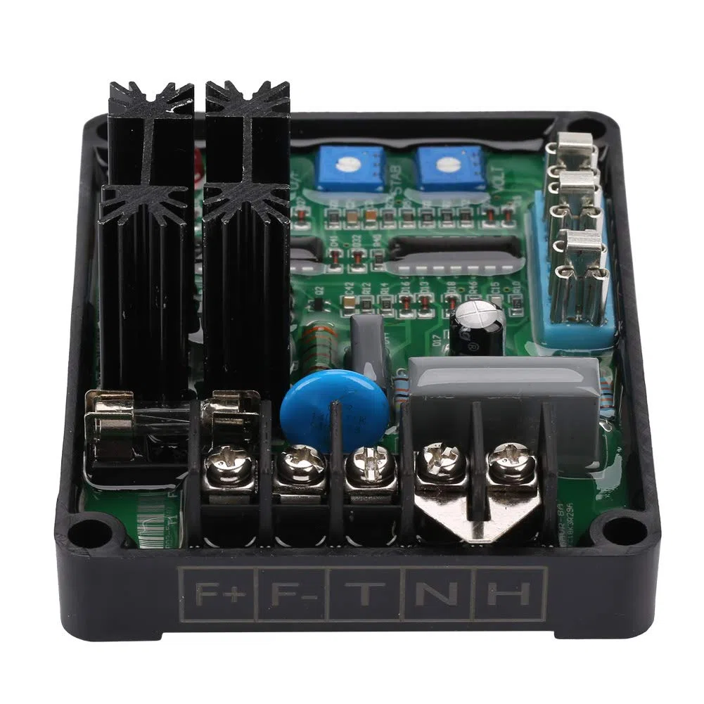 FTVOGUE Regolatore di Tensione del Generatore AVR Universale, Ingresso 110220440 V CA, capacità Elevata 8 A, Ideale per Applicazioni con Gruppi Elettrogeni