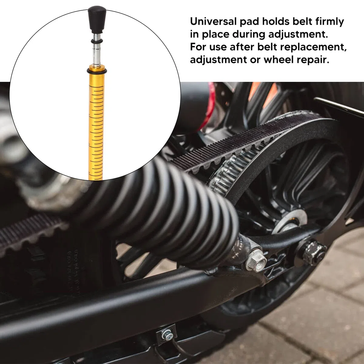 Misuratore di Tensione della Cinghia, Specifica 10 Libbre, Strumento Tendicinghia per Cinghie di Trasmissione Secondarie per Motociclette