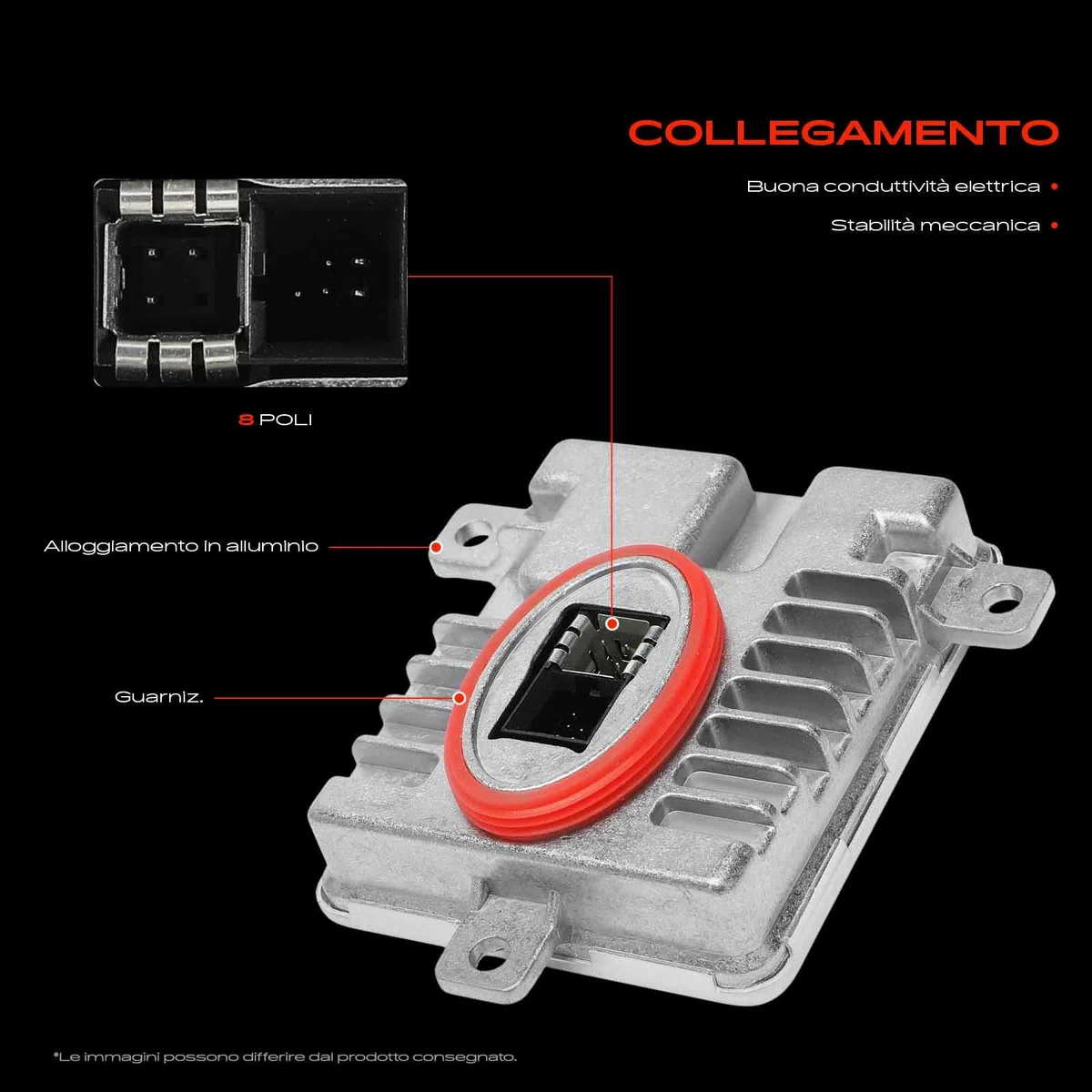 Frankberg Centralina xenon Illuminazione Anteriore sinistro o destro Compatibile con Serie 1 F20 F21 Serie 3 E90 Serie 3 Touring E91 Serie 5 F10 Serie 5 Touring Serie 7 X1 Replace# 63117318327