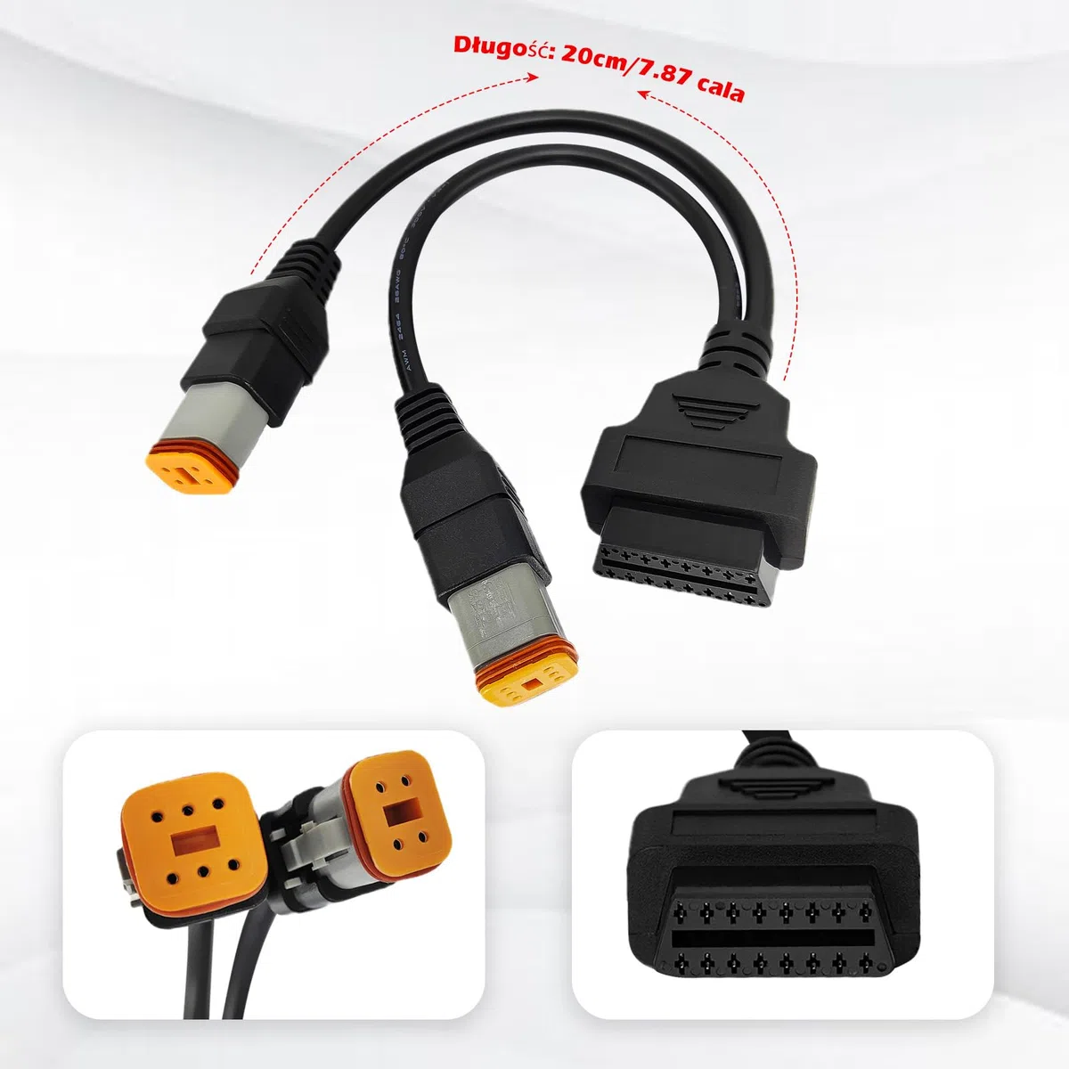 Cavo Obd2 per Harley 4 pin 6 pin 2 in 1 adattatore per scanner per moto OBD, connettore per il funzionamento dello strumento diagnostico per moto da 16pin a 4/6 pin adatto per lo strumento di