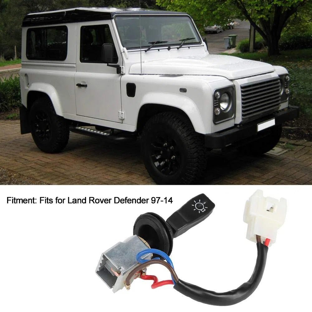Interruttore Luci Defender, Akozon Interruttore Luce Freno Faro AMR6104 Interruttore Indicatore di Direzione Adatto per Defender 1997-2014