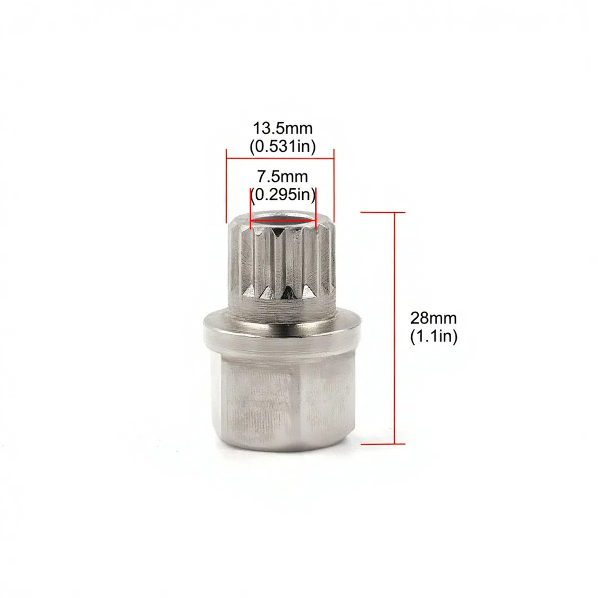 1 dado di bloccaggio per ruote da 32/16 pt, per auto antifurto per BMW X1, X5, X6