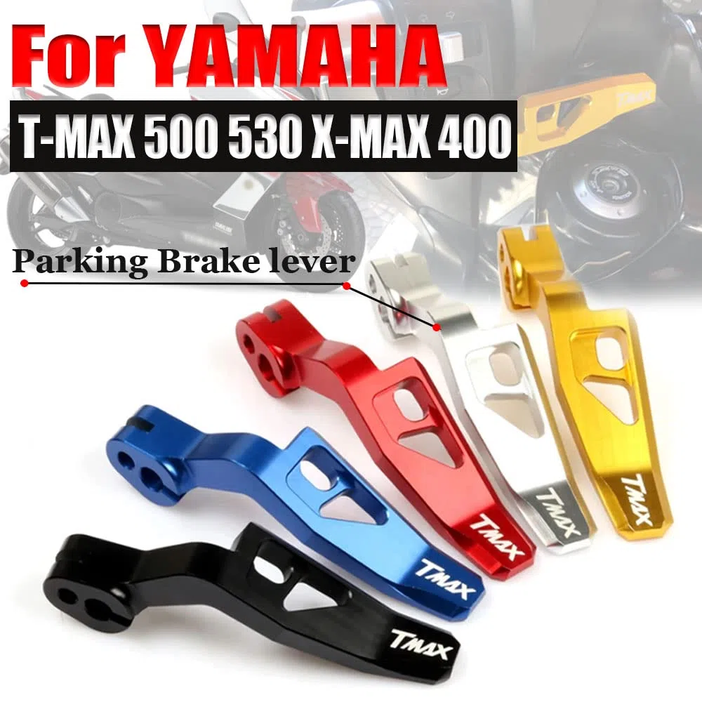 Leva del freno a mano e del freno di stazionamento in lega di alluminio per moto per YAMAHA TMAX 500 TMAX 530 XP500 XP530 TMAX 560 XMAX400 accessori (oro)