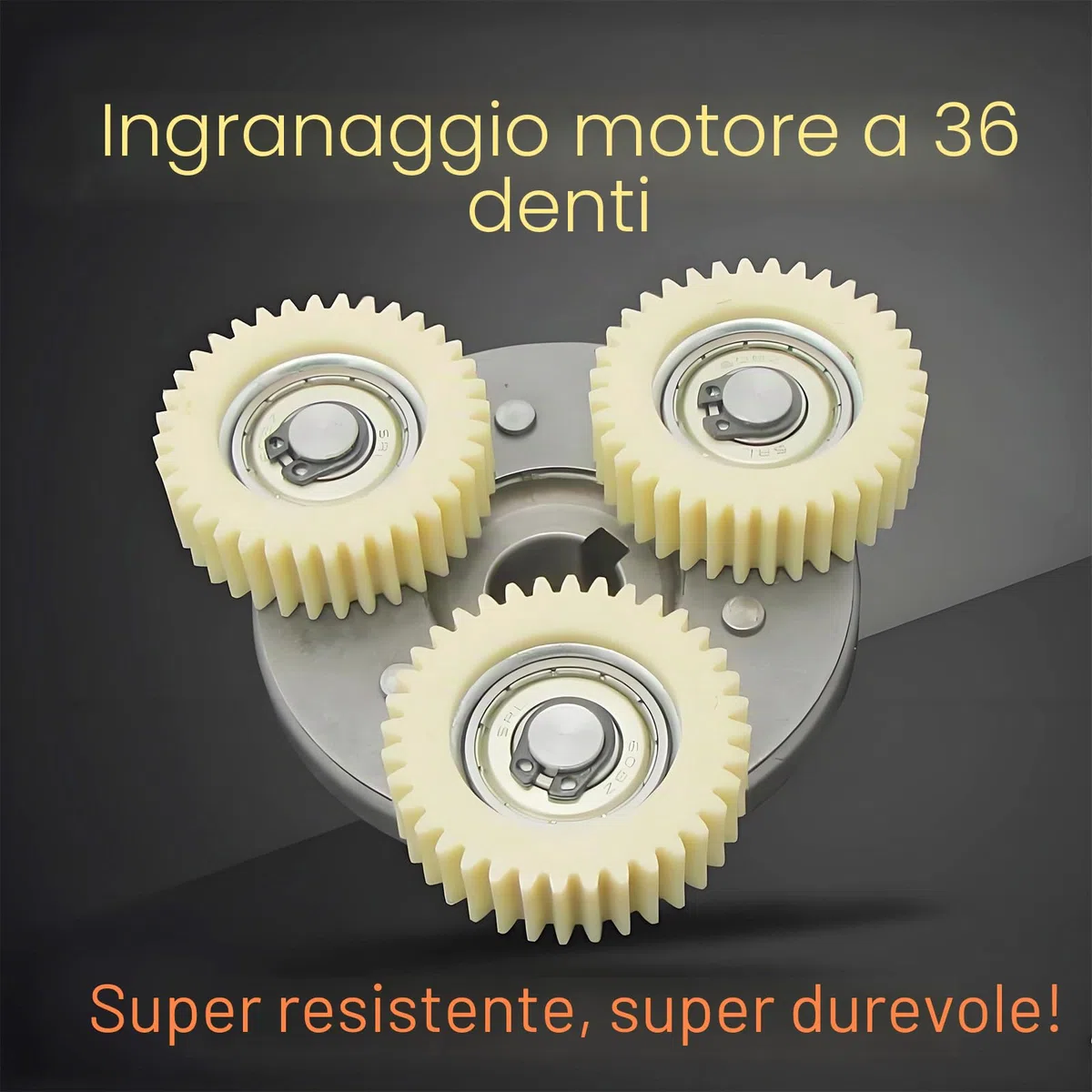 3 Pezzi Ingranaggi Planetari in Nylon a 36 Denti, 36 Ingranaggi Planetari, Mozzo della Ruota per Bici Elettrica, Compatibili con Motori, Installazione Facile e Durevole