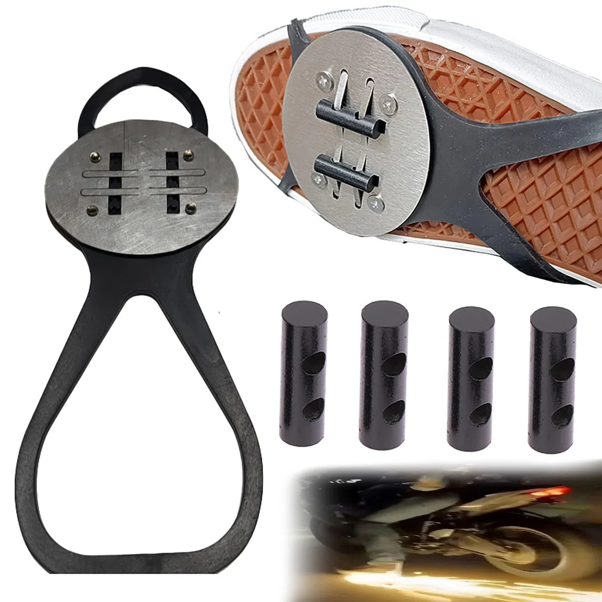 Motociclette, cuscinetti in pietra focaia per bicicletta, accessori per skateboard, cuscinetti per attrezzi per la scintilla della bicicletta, scintille dei freni a piede, cursori della pressione del