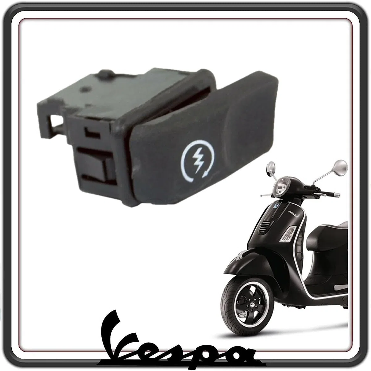 INTERRUTTORE PULSANTE AVVIAMENTO ACCENSIONE PER PIAGGIO VESPA LX 50 125 150 FINO AL 2013 - VESPA GTS 125 FINO 2012 - GTS 150 FINO AL 2017 –GTS 250 FINO AL 2014 – VESPA GTS 300 300 SUPER FINO AL 2018.