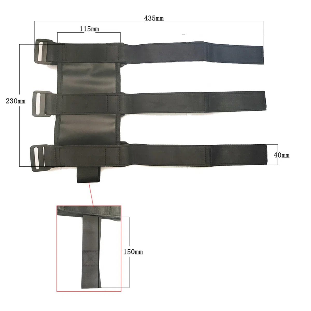 Staffa per estintore con barra antiribaltamento, supporto per bagagliaio auto, cinghia di supporto per estintore auto, cintura regolabile per auto, accessori pratici per auto, accessori di terze parti