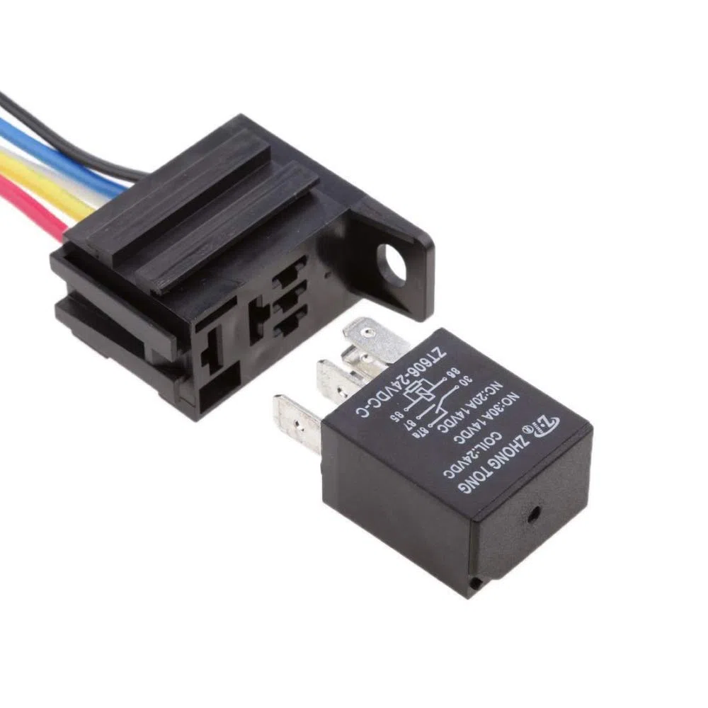 5 X 12V 30A 12V Auto Relè 5Pin Veicolo Automobile Relè Interruttore Elettrici Avviamento Pompa Carburante Fan Pesante Spdt Cavo Presa