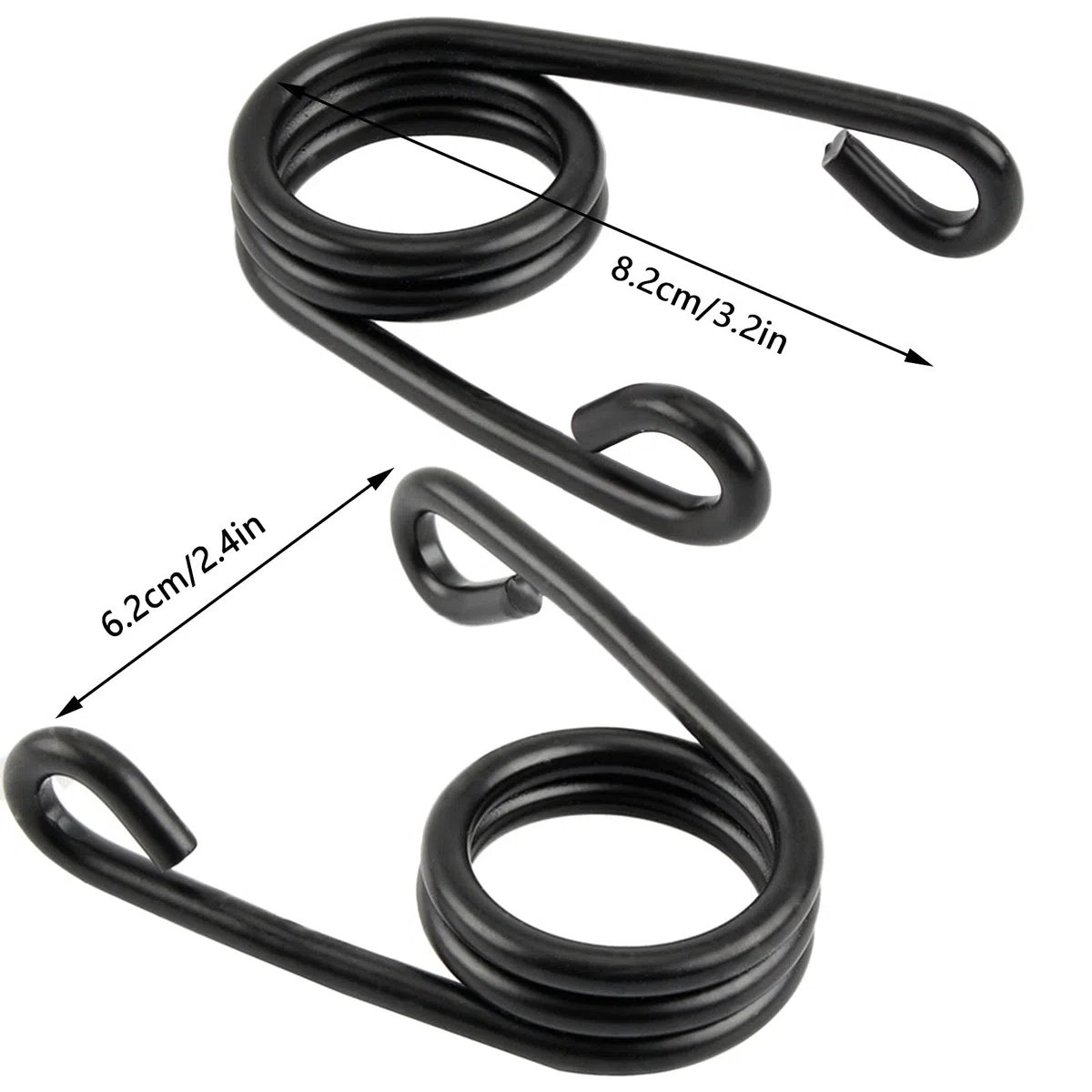 2 Pezzi Molle per Sella Moto, Molle di Montaggio Moto, Molle del Sedile da 3,2 Pollici, per Sella Bobber Moto Accessori per Moto (Nero)