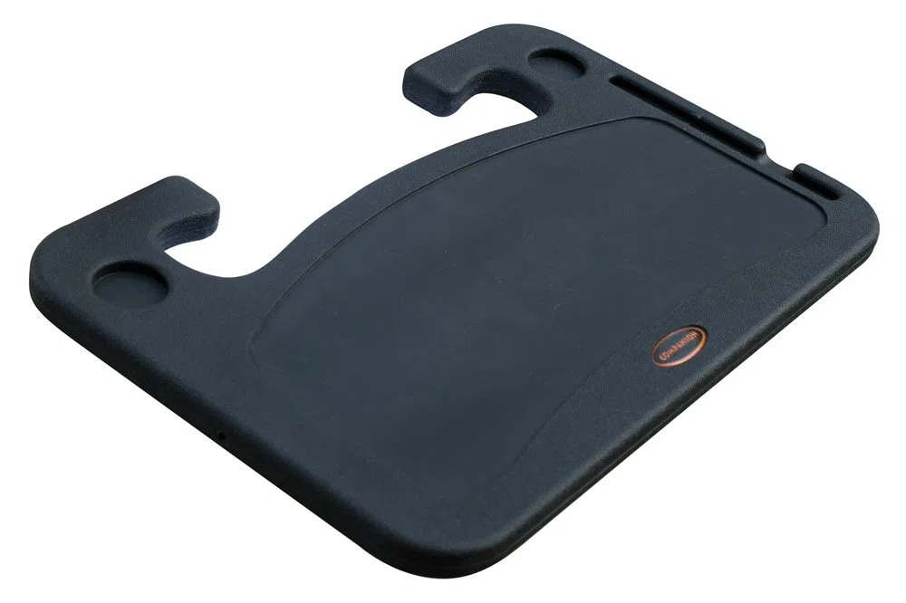 CORA 000120739 Easydesk - Supporto da lavoro per volante, in plastica, nero, 42,5 x 28,5 x 2,5 cm